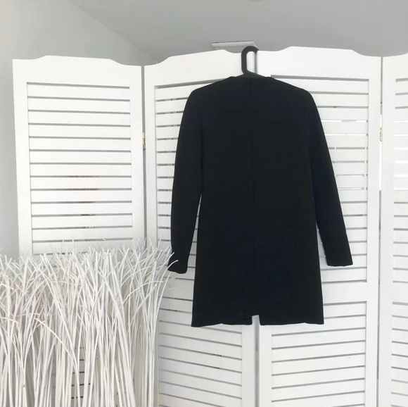 BNWOT Zara Black Zip Coat - Picture 5 of 5